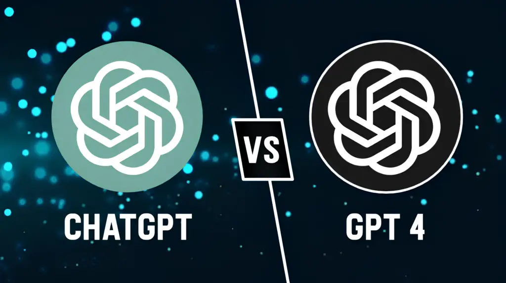 comparing ChatGPT and ChatGPT-4, highlighting features and differences between the two AI models.